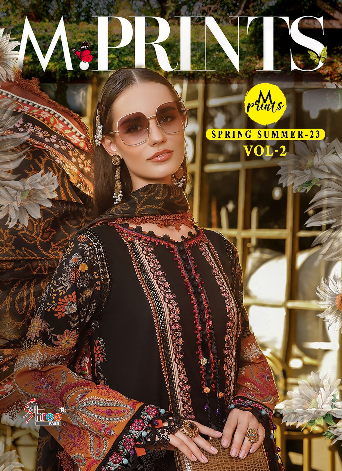Shree Fabs M Prints Spring Summer - 23 Vol 2 Cotton With Embroidery Work Cotton Dupatta Salwar Suits At Wholesale Rate