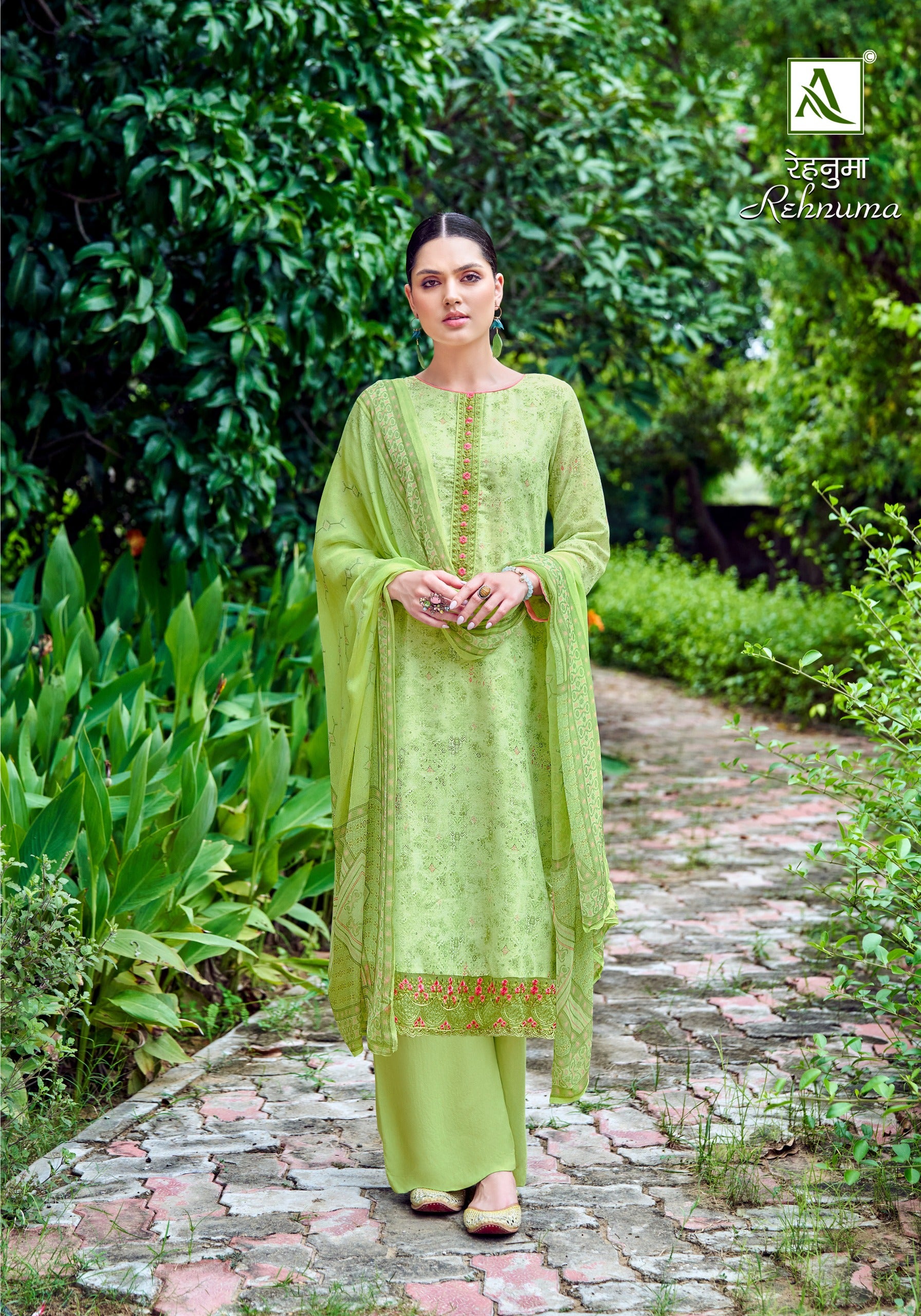 Alok Suit Rehnuma Muslin With Embroidery Work Latest Salwar Suit Collection