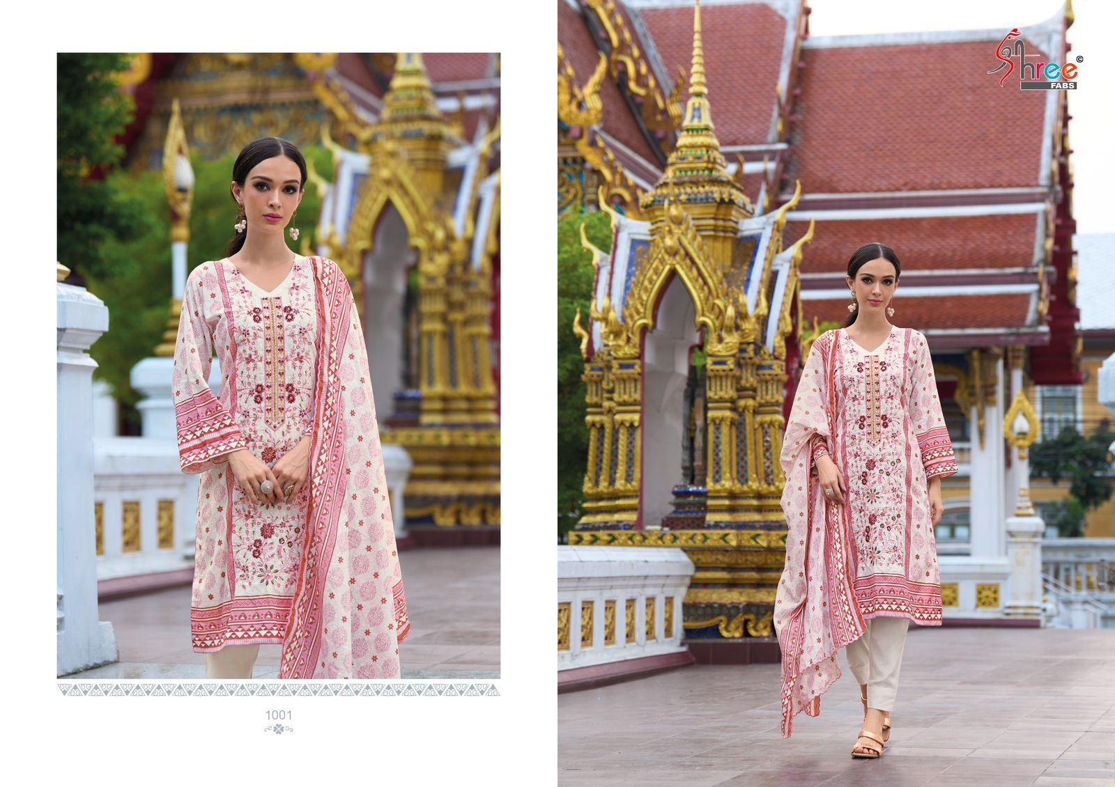 Shree Fabs Riwayat Cotton With Embroidery Work Pakistani Salwar Kameez Latest Collection