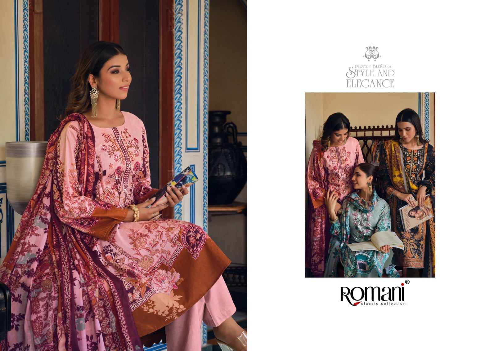 Romani Aarzu Vol 2 Soft Cotton With Embroidery Work Salwar Kameez At Wholesale Rate