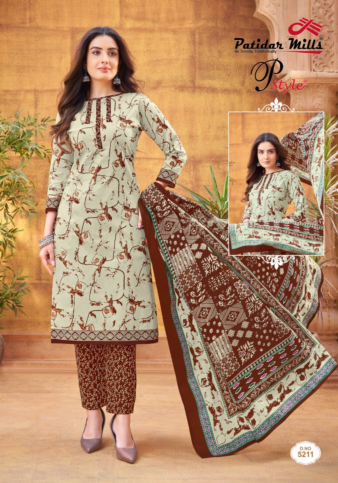 Patidar Mills PStyle Vol 52 Pure Cotton Printed Dress Material Wholesaler In Jetpur