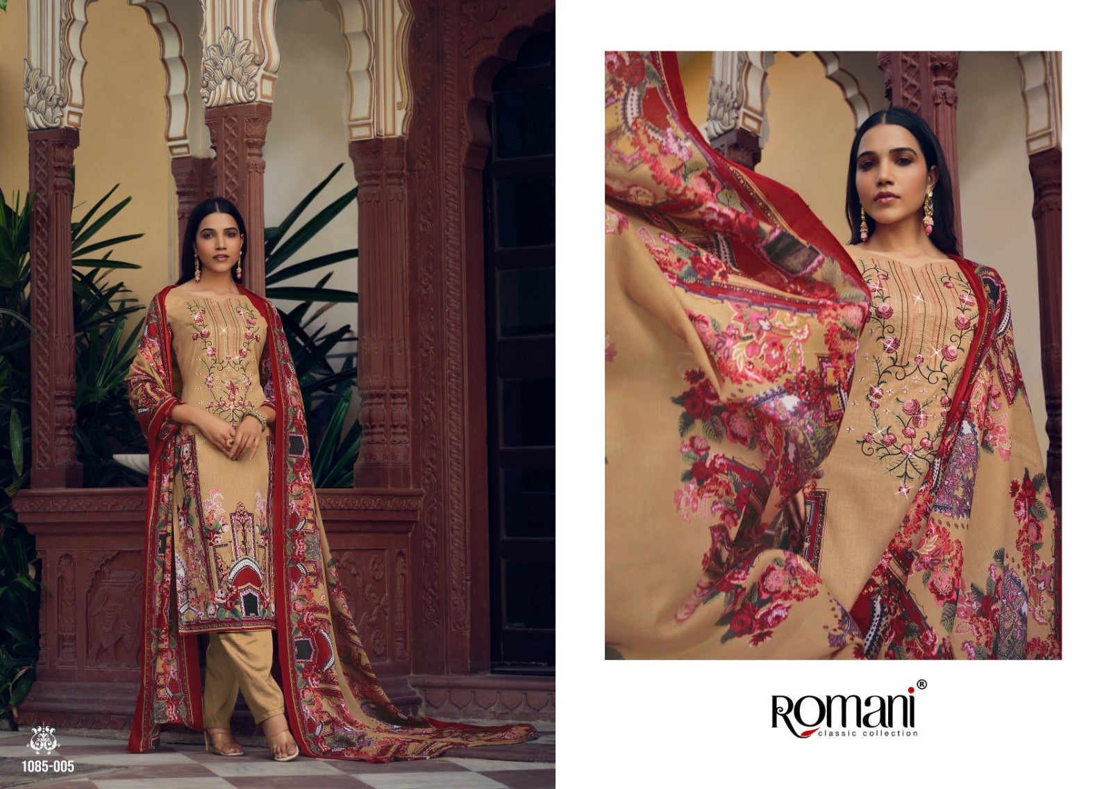Romani Aarzu Vol 2 Soft Cotton With Embroidery Work Salwar Kameez At Wholesale Rate
