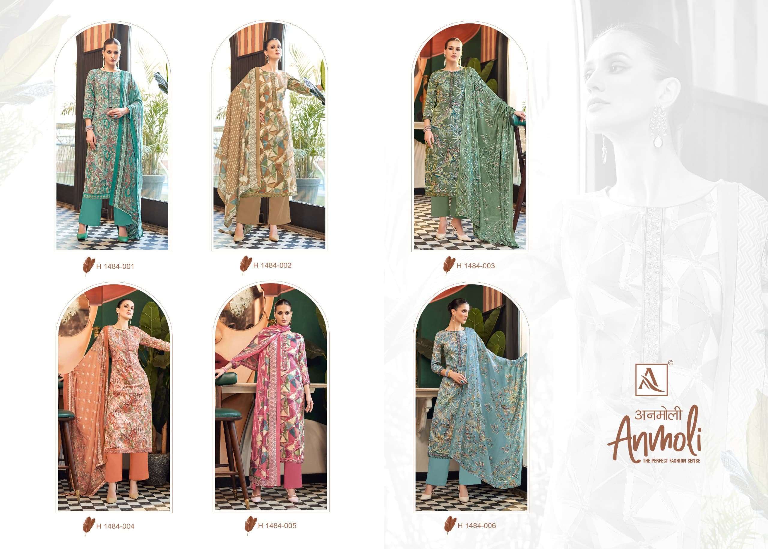 Alok Suit Anmoli Jam Cotton With Embroidery Work Unstitch Salwar Suits At Wholesale Rate