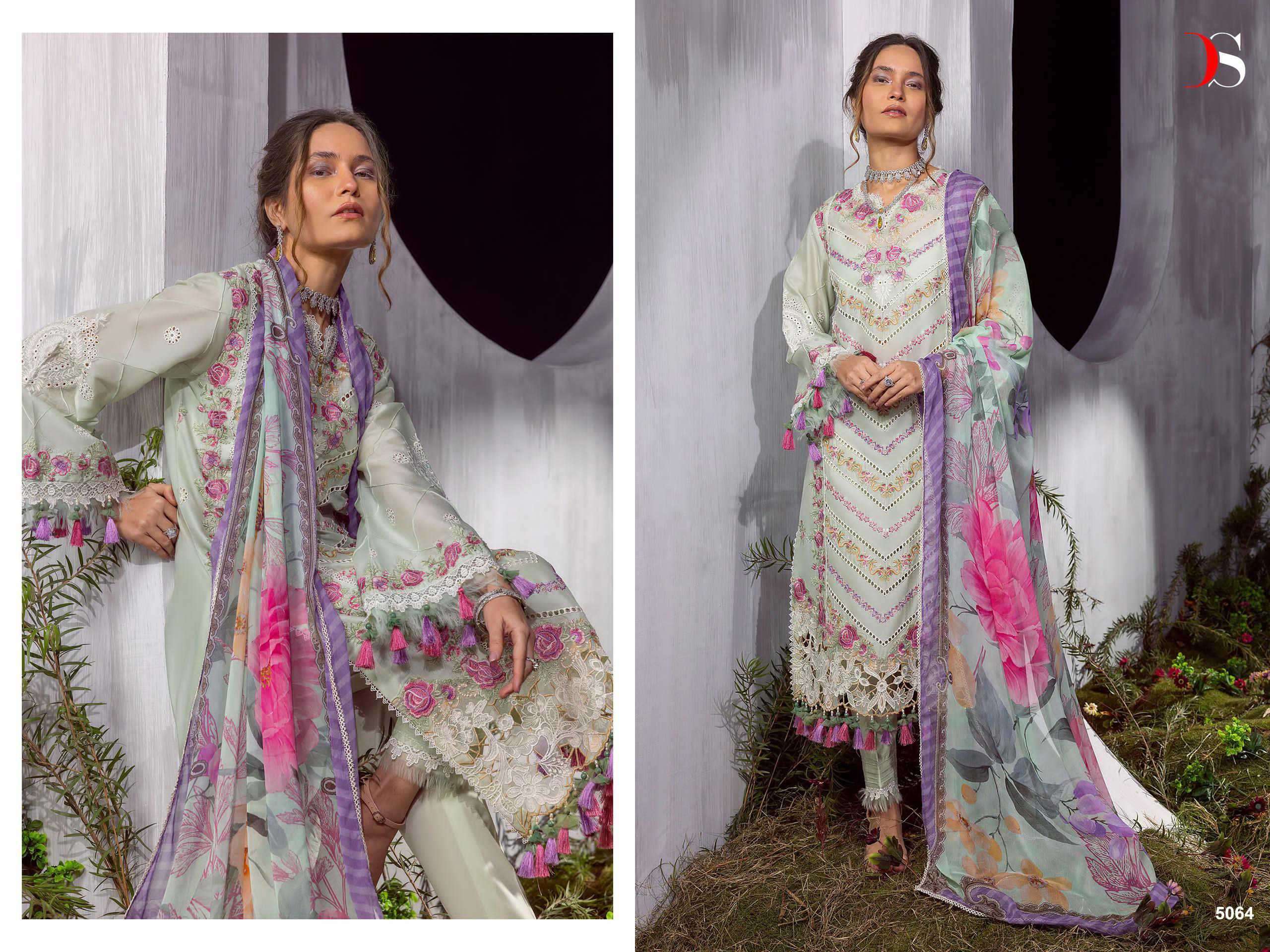 Deepsy Suits Sana Safinaz 2 Cotton With Embroidery Work Pakistani Dress Material At Best Rate