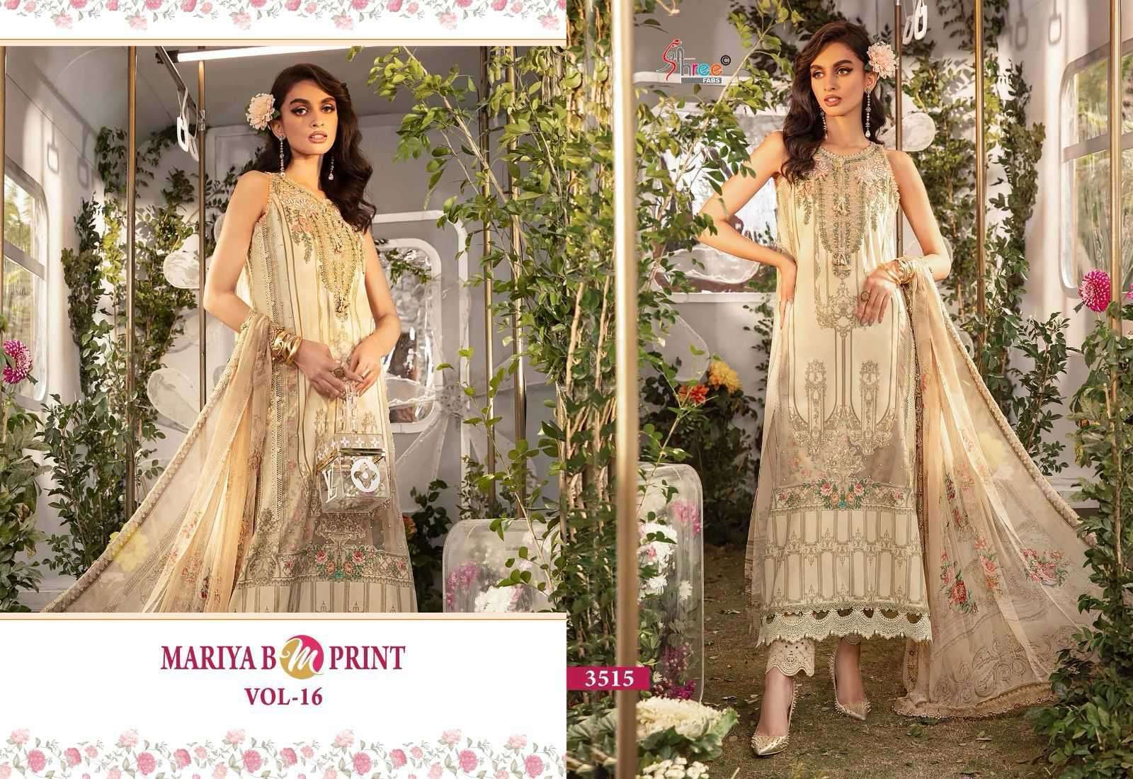 Shree Fabs Mariya B M Print Vol 16 Cotton Pakistani Salwar Suits At Wholesale Rate