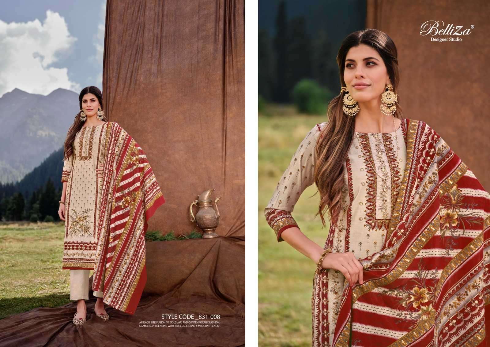 Belliza Designer Suits Khwaab Modal Viscose With Embroidery Work Dress Material Latest Collection