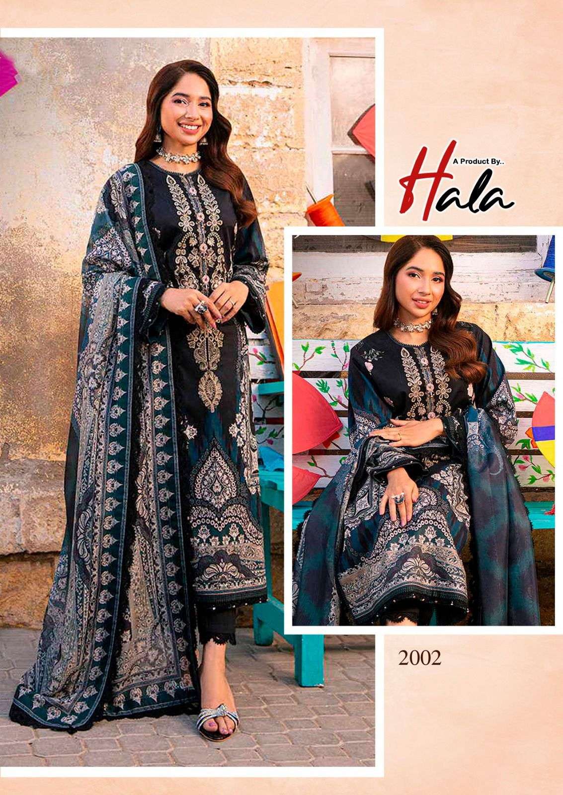 Hala Ramsha Vol 2 Low Range Pakistani Dress Material At Wholesale Rate