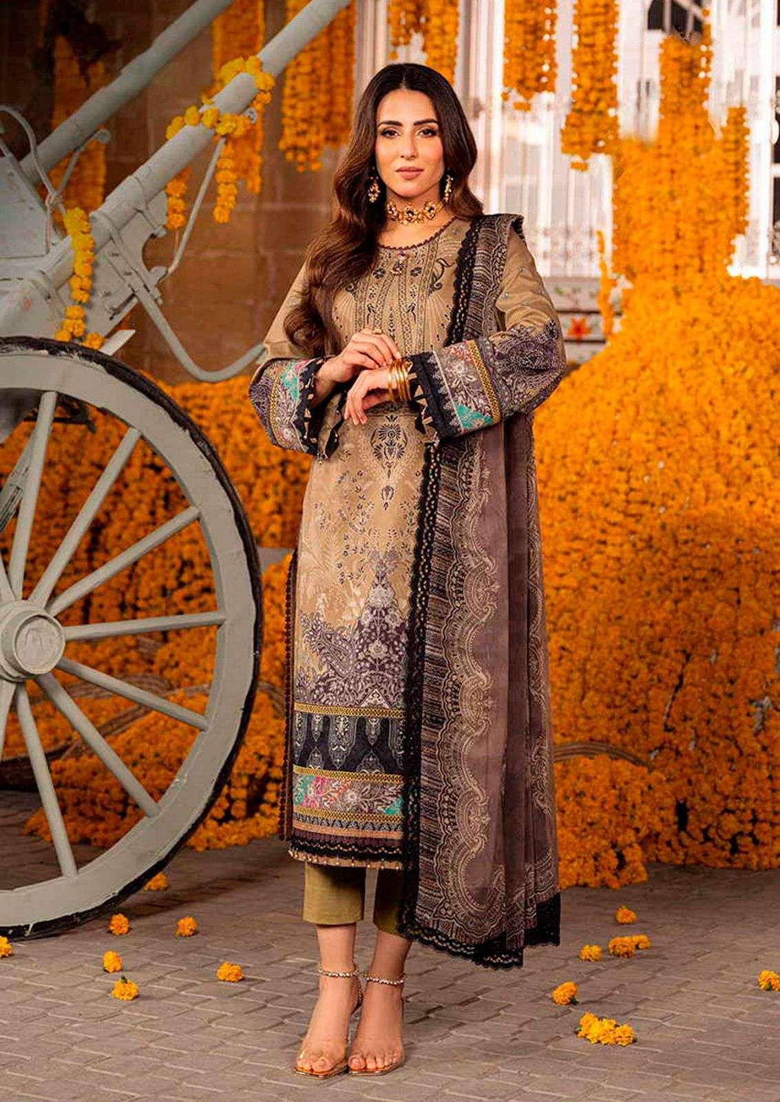 Hala Ramsha Vol 2 Low Range Pakistani Dress Material At Wholesale Rate