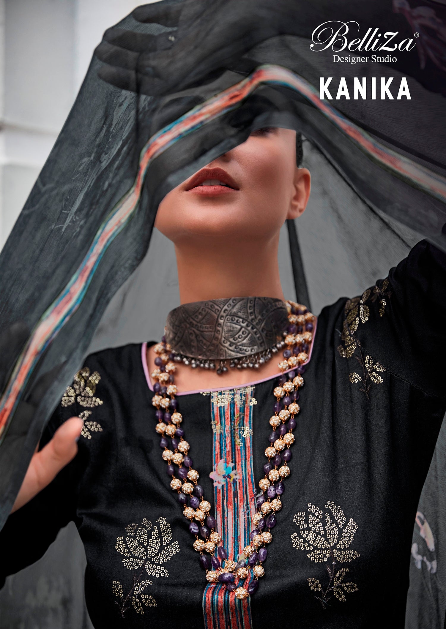 Belliza Designer Studio Kanika Jam Cotton With Embroidery Work Salwar Suit Partywear Suits For Women