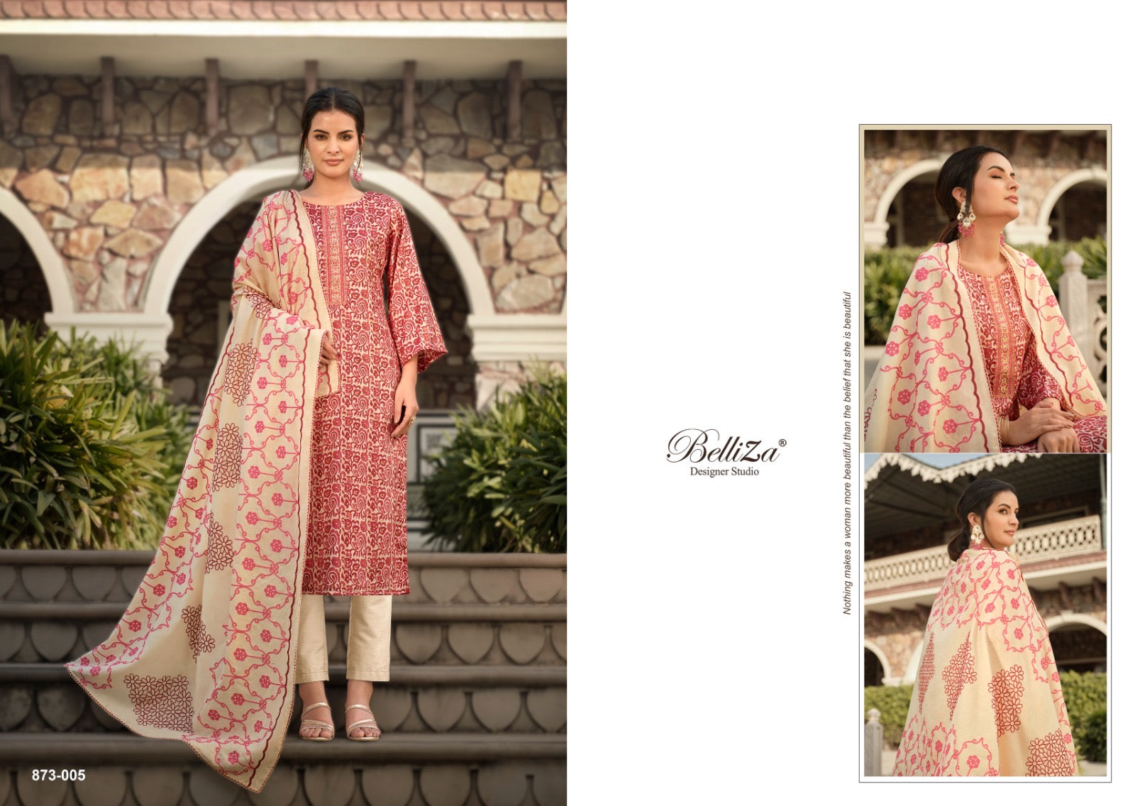Belliza Designer Studio Sophia Cotton With Embroidery Work Salwar kameez wholesale supplier - jilaniwholesalesuit
