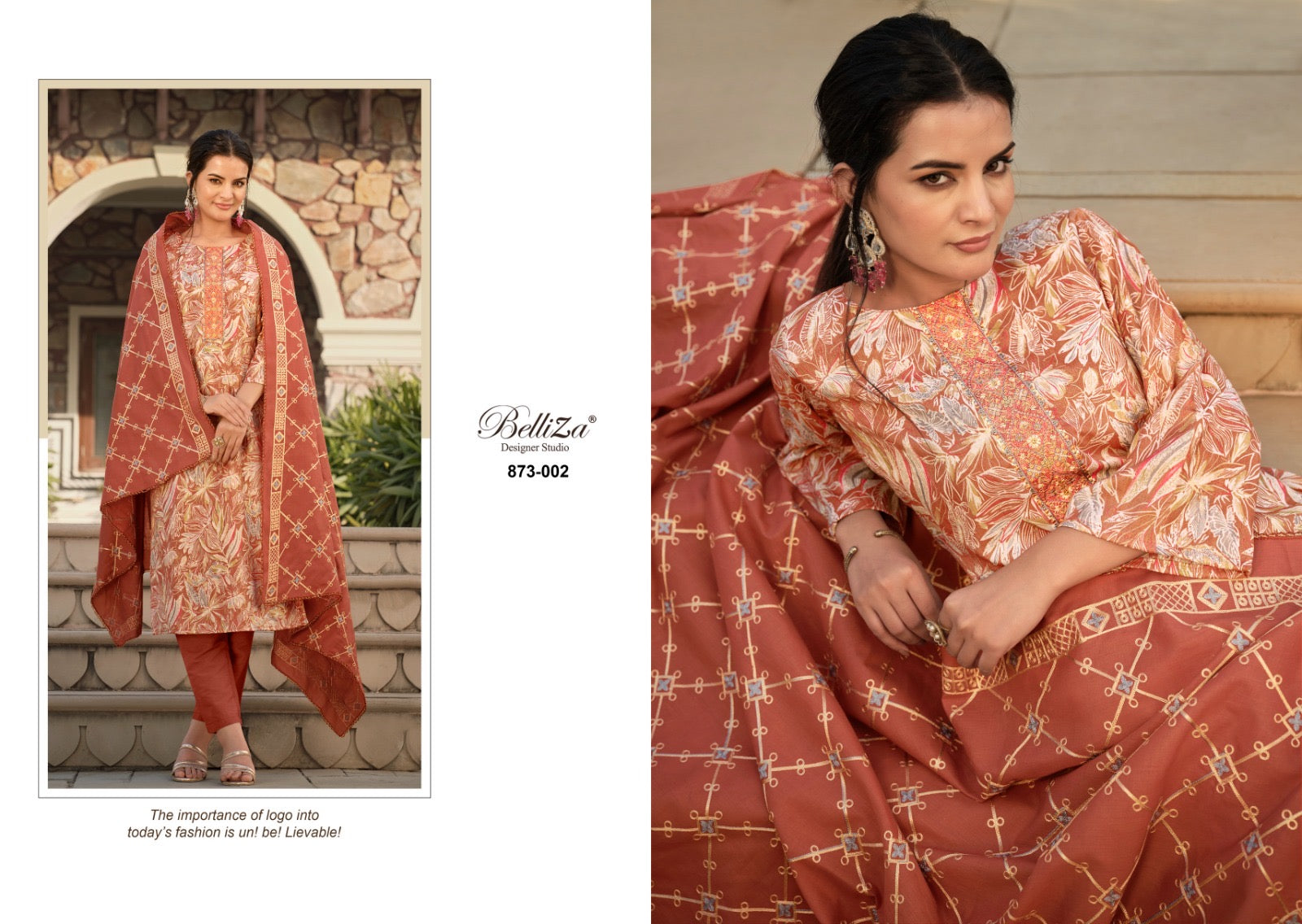 Belliza Designer Studio Sophia Cotton With Embroidery Work Salwar kameez wholesale supplier - jilaniwholesalesuit