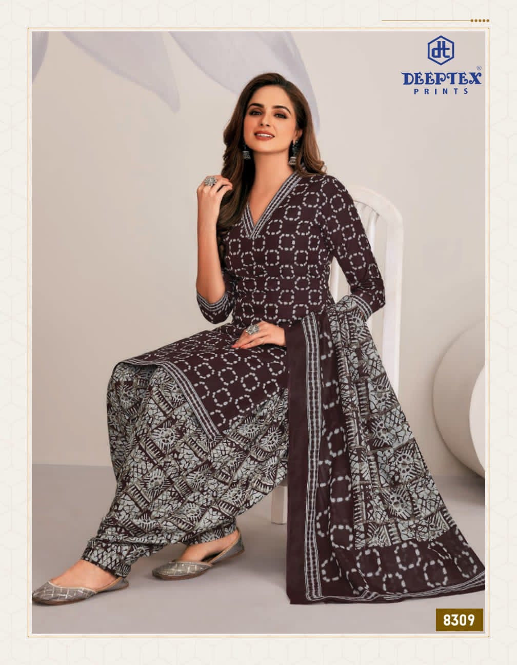 Deeptex prints miss India vol 83 pure cotton Printed dress material wholesale supplier in jetpur - jilaniwholesalesuit