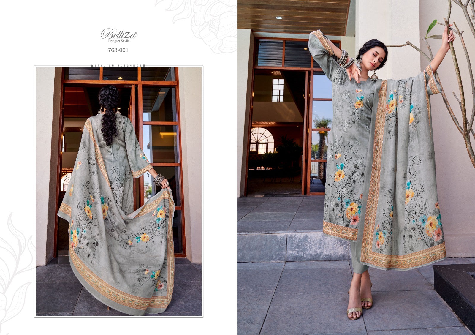 Belliza designer Studio Autograph jam cotton with embroidery work salwar kameez latest collection - jilaniwholesalesuit