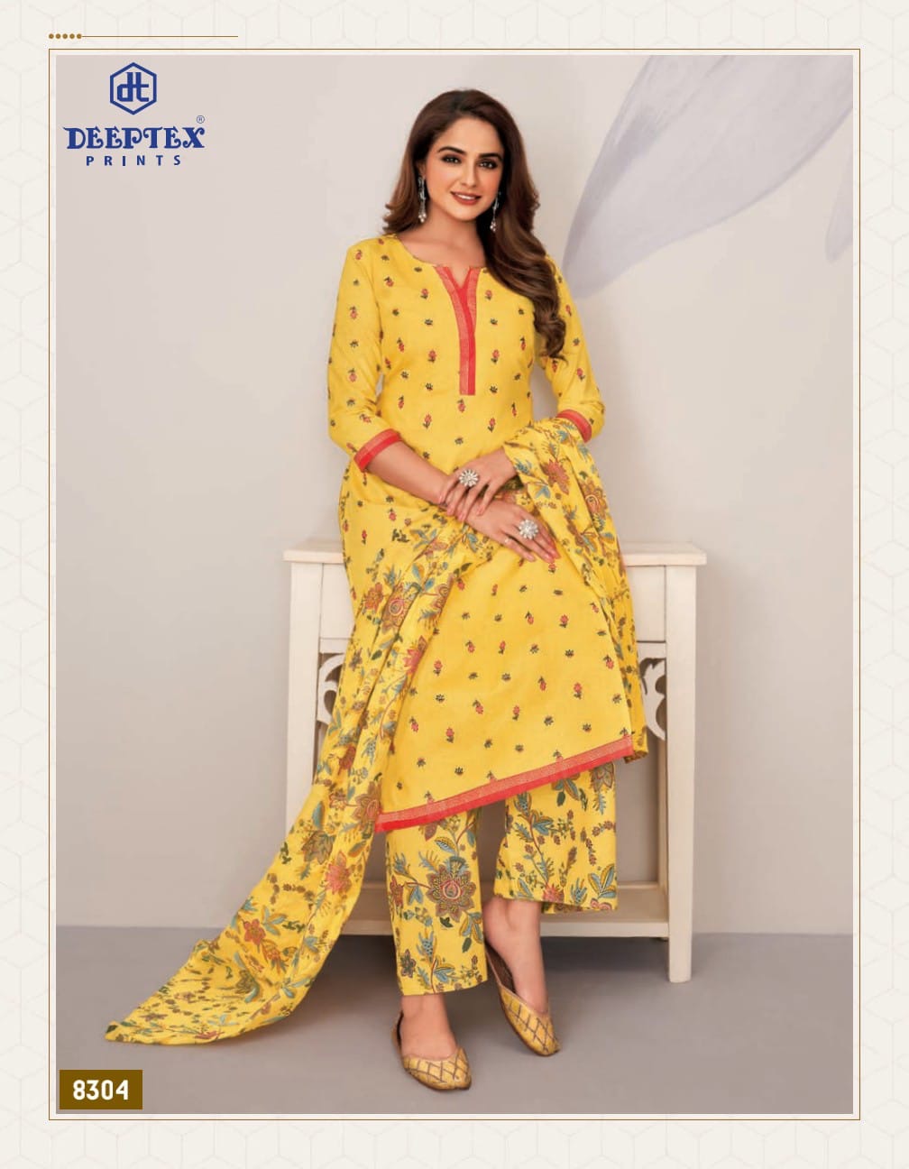 Deeptex prints miss India vol 83 pure cotton Printed dress material wholesale supplier in jetpur - jilaniwholesalesuit