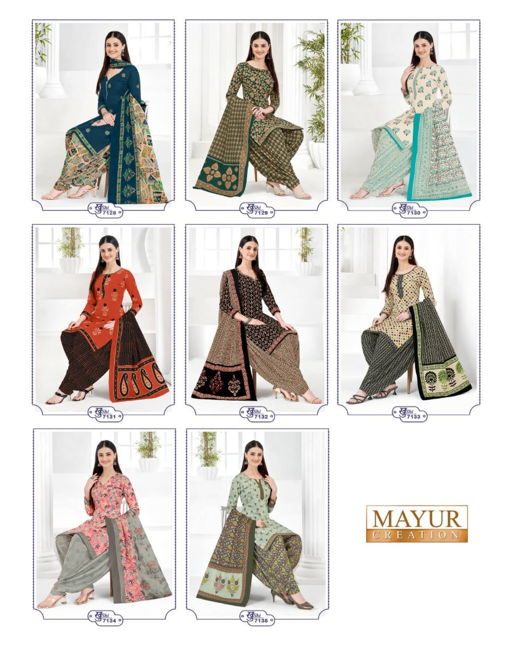 MAYUR CREATION KHUSHI VOL 71 COTTON PRINTED DRESS MATERIAL WHOLESALE SUPPLIER IN JETPUR