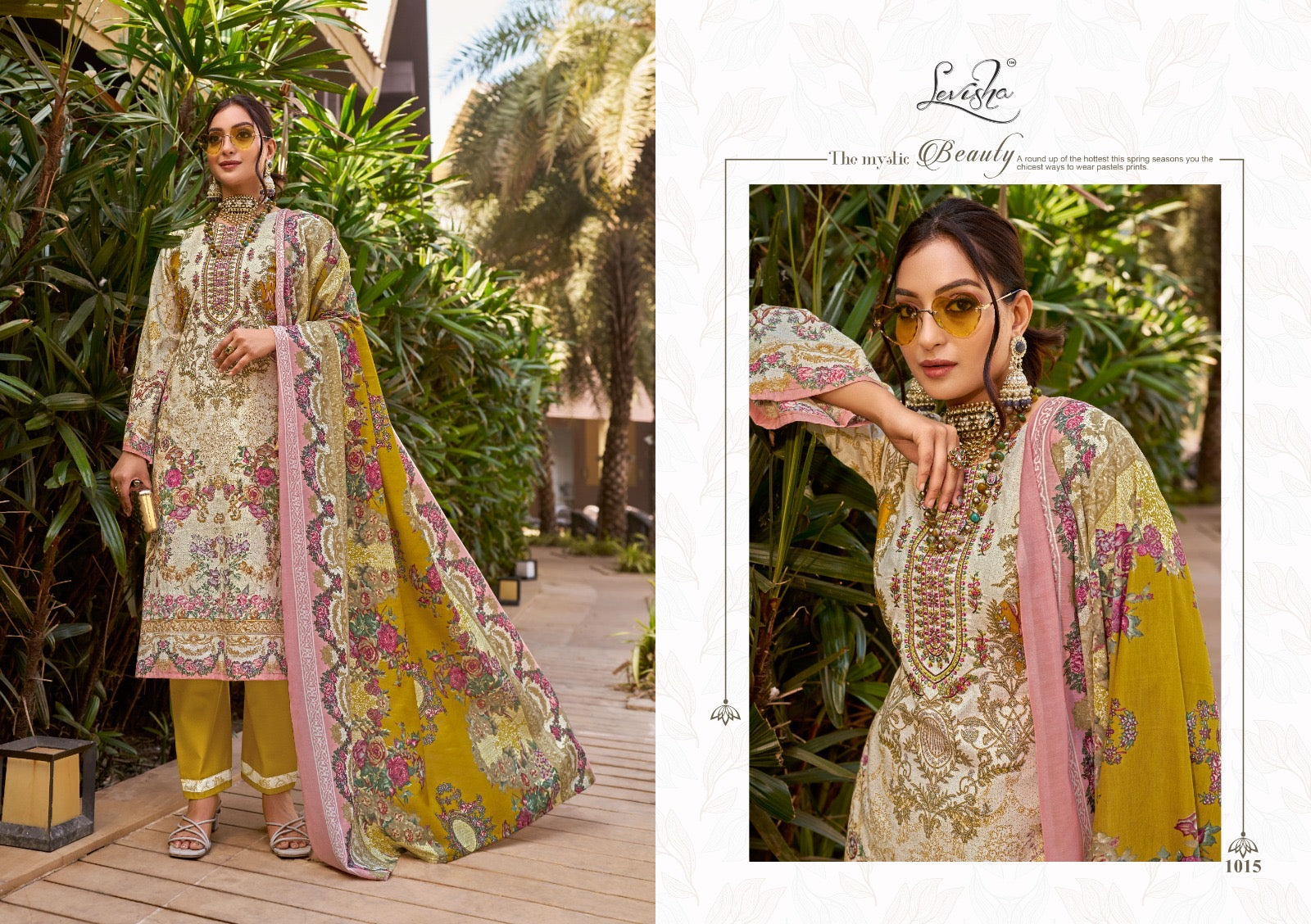 Levisha naira NX cambric cotton with embroidery work Pakistani dresses at wholesale price