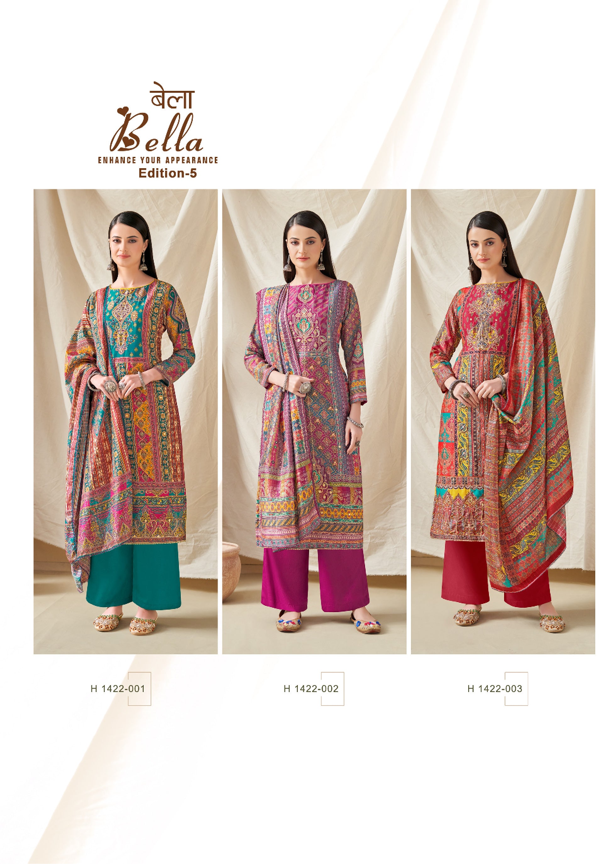 Alok Suit Bella Vol 5 Maslin Designer Print With Khatli Work Salwar Suits Latest Collection - jilaniwholesalesuit