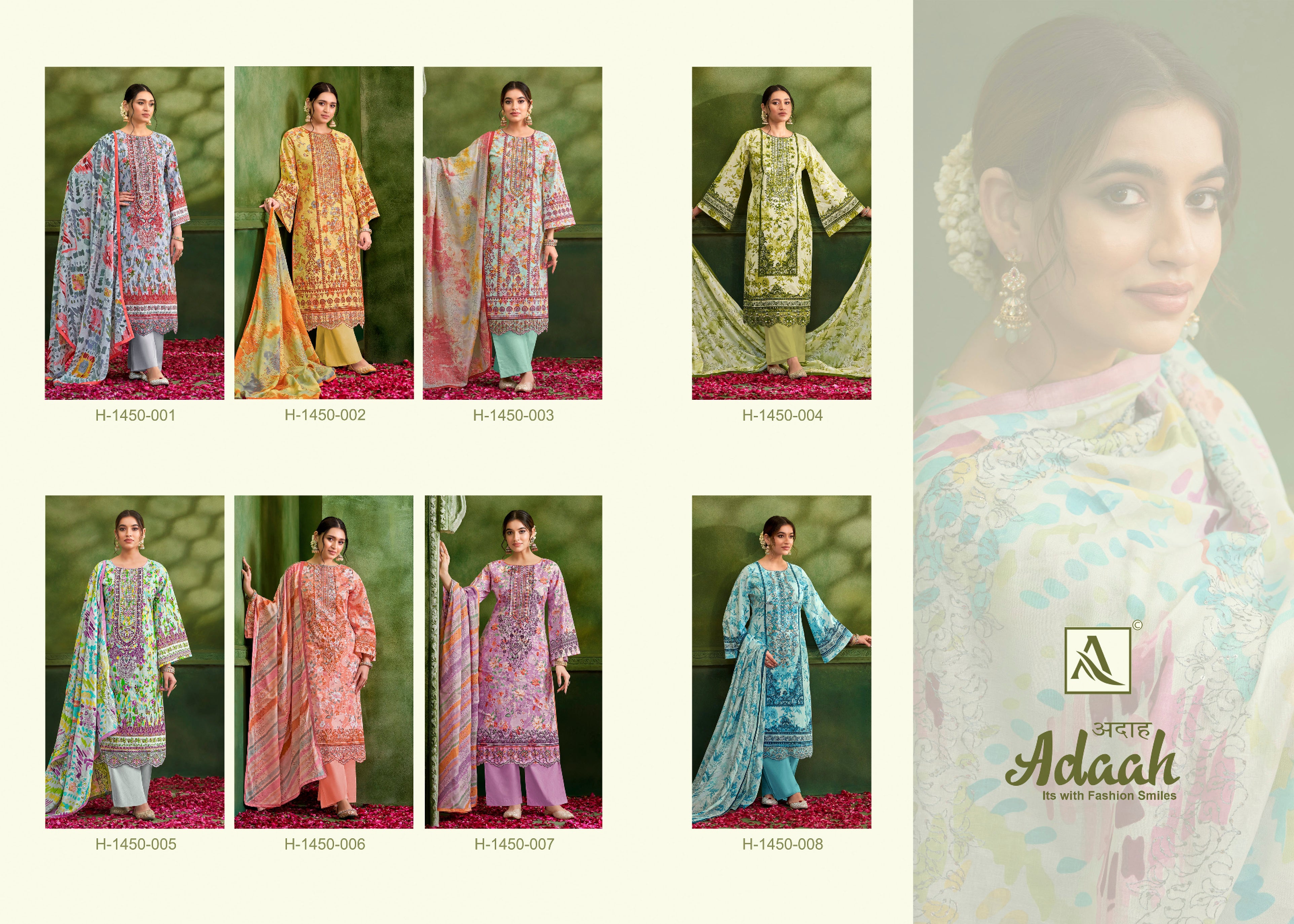 Alok Suit Adaah Cambric Cotton Digital Print With Embroidery Work Salwar Suits Latest Collection - jilaniwholesalesuit