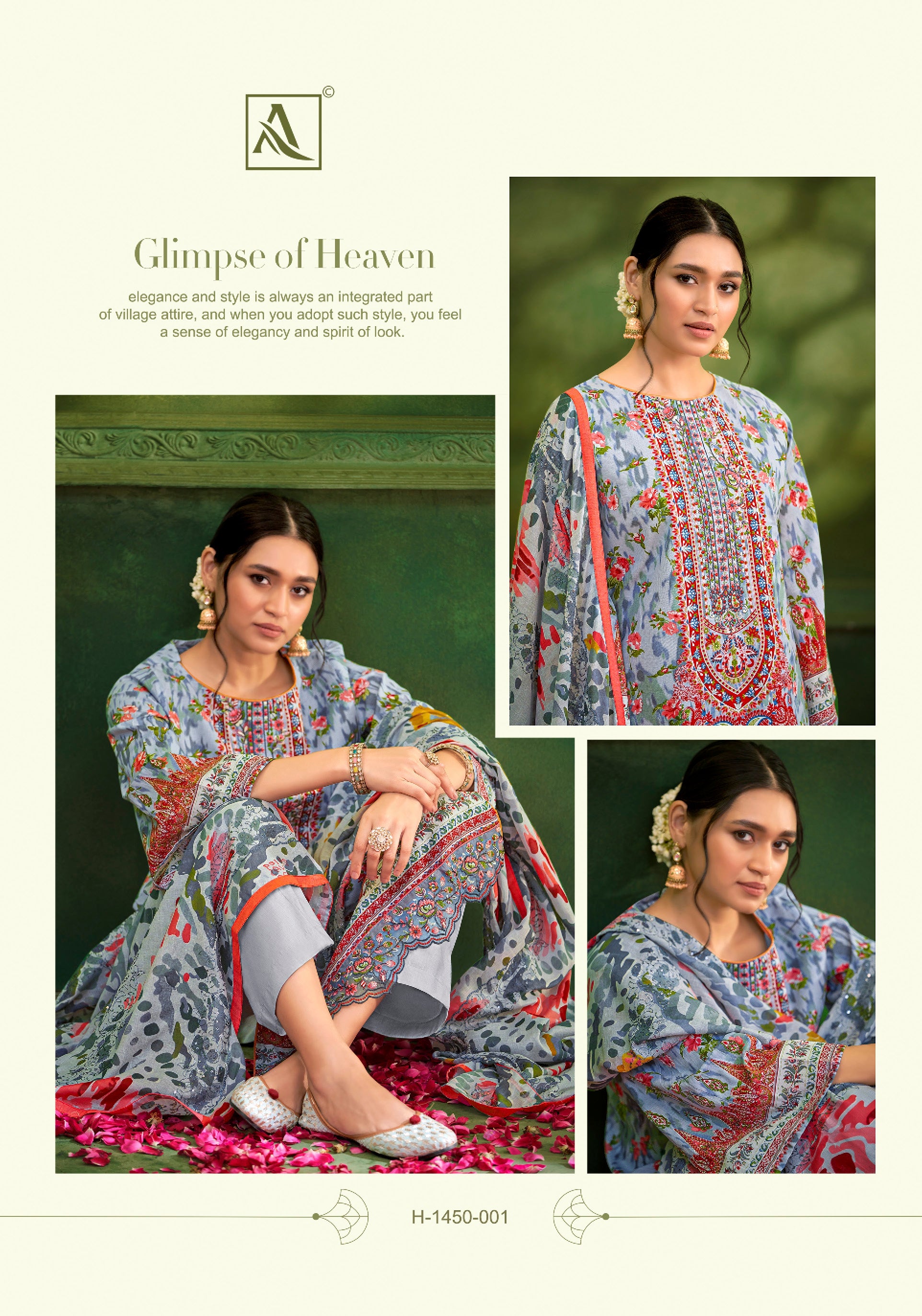 Alok Suit Adaah Cambric Cotton Digital Print With Embroidery Work Salwar Suits Latest Collection - jilaniwholesalesuit