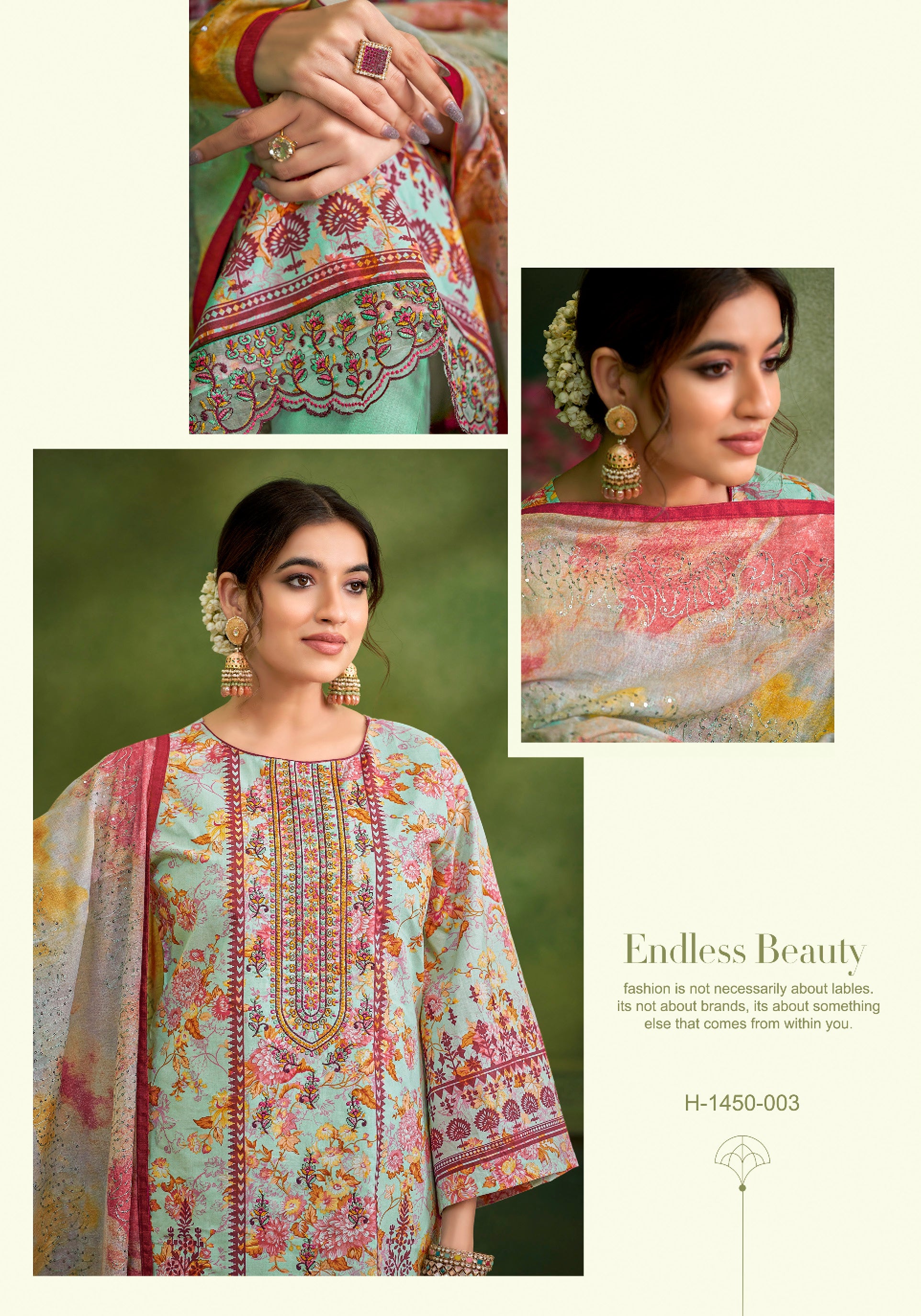 Alok Suit Adaah Cambric Cotton Digital Print With Embroidery Work Salwar Suits Latest Collection - jilaniwholesalesuit