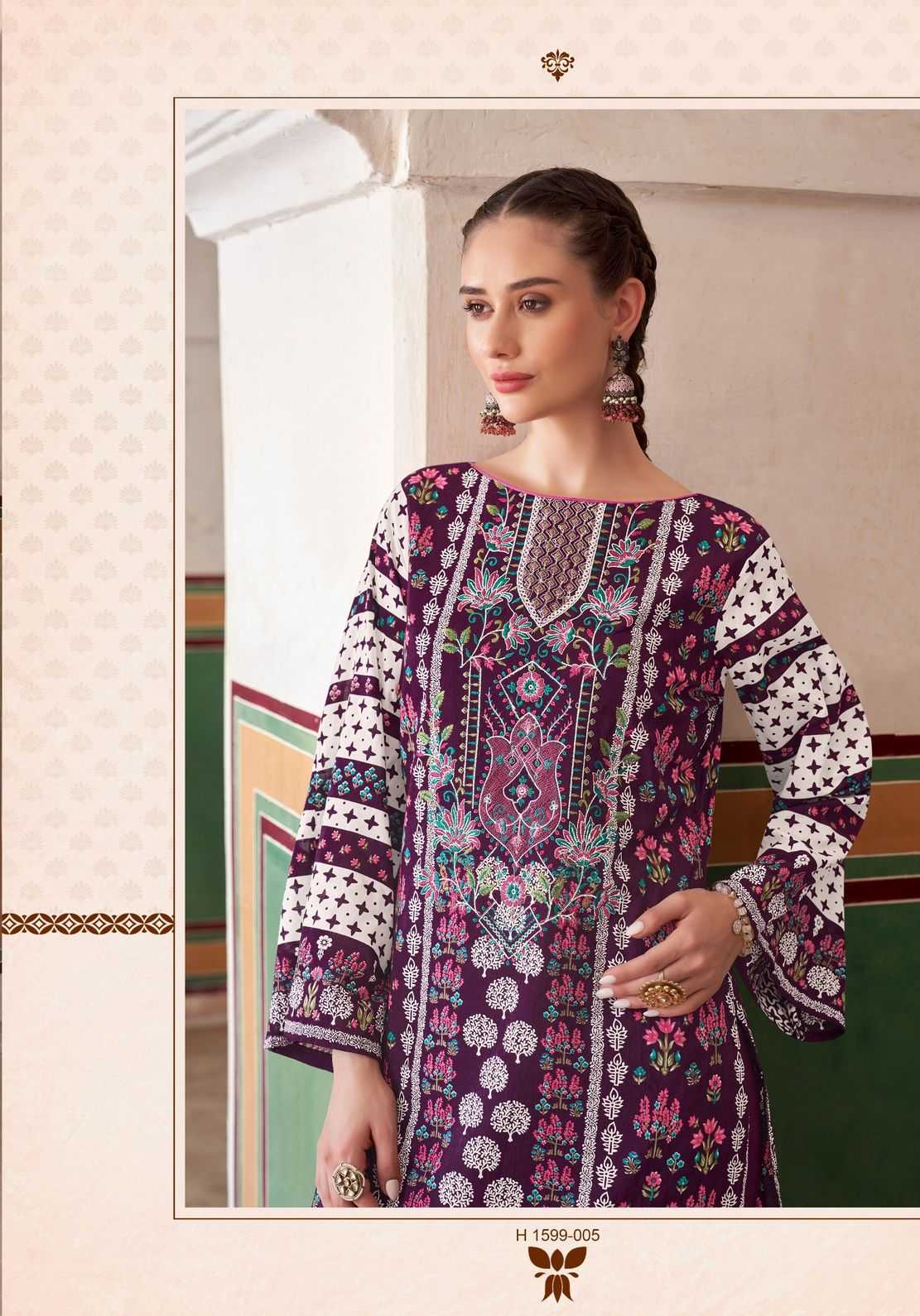 Alok Suit Rihana Vol 4 Cambric Cotton Trendy Ladies Suits Latest Collection Surat