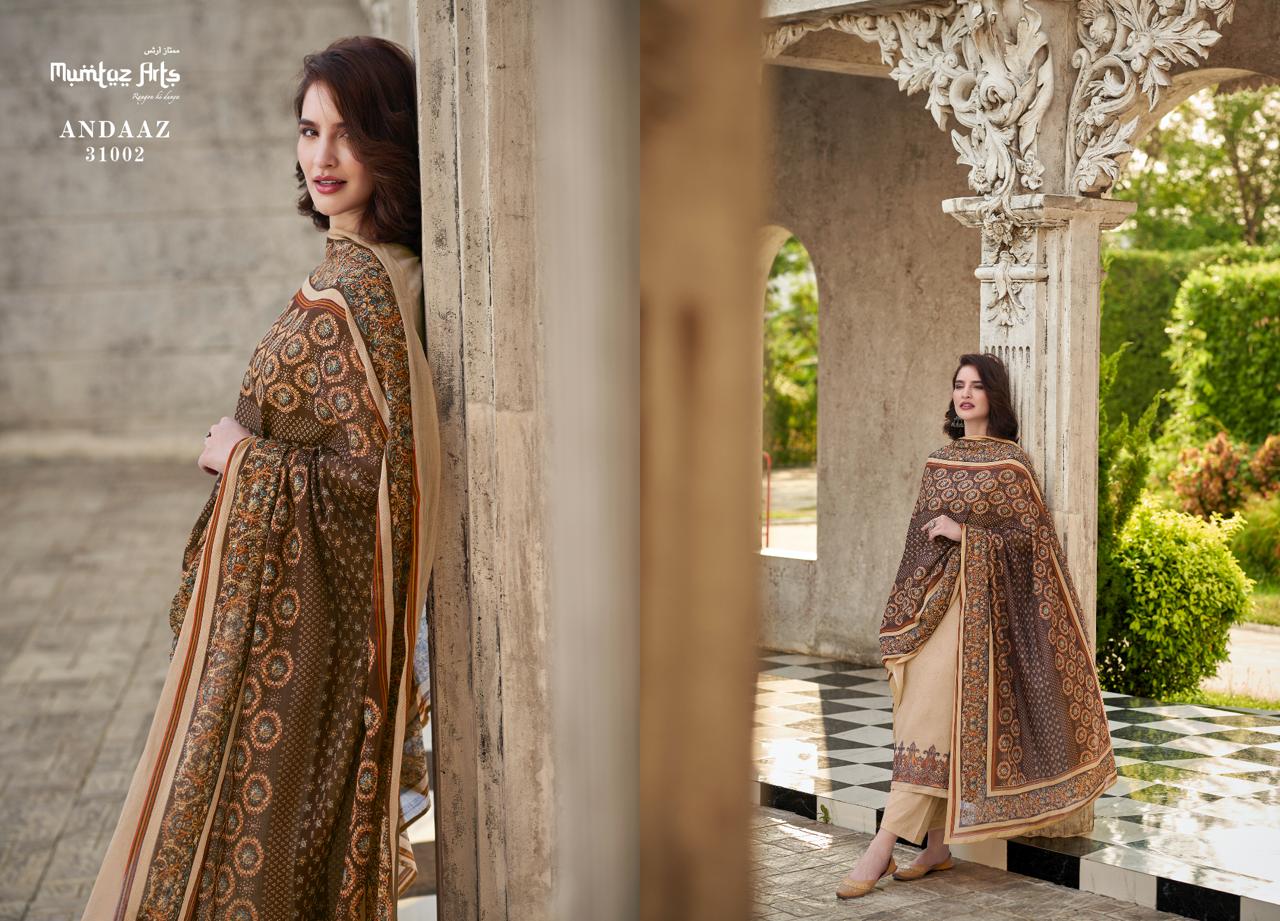 Mumtaz Arts Andaaz Jam Satin With Embroidery Work Salwar Suits Wholesale Supplier In Surat