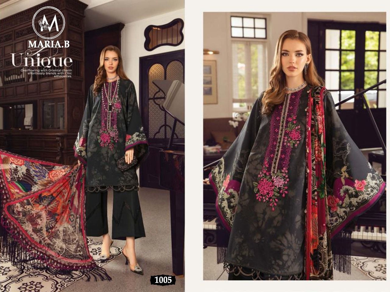 MariaB M prints Pakistani patch work salwar kameez wholesale supplier - jilaniwholesalesuit