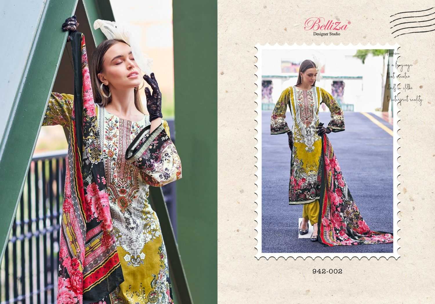 Belliza Designer Studio Naira Vol 65 Cotton Embroidery Work Salwar Suits Wholesaler Surat