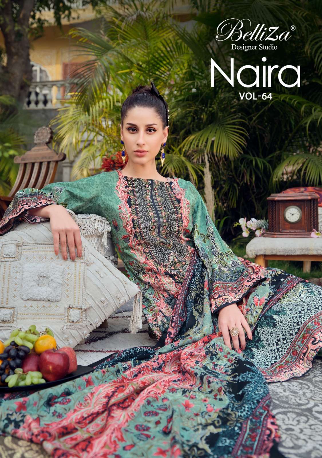 Belliza Naira Vol 64 Cotton Embroidery Work Salwar Suits Collection