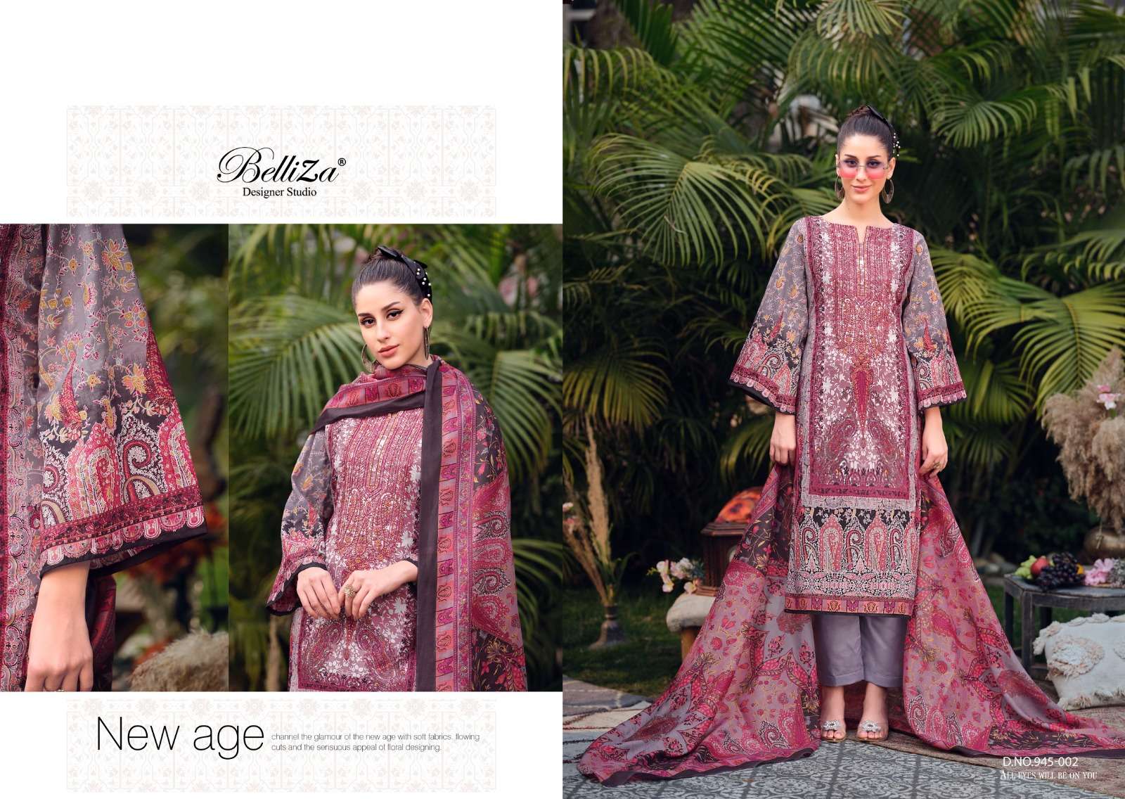 Belliza Naira Vol 64 Cotton Embroidery Work Salwar Suits Collection