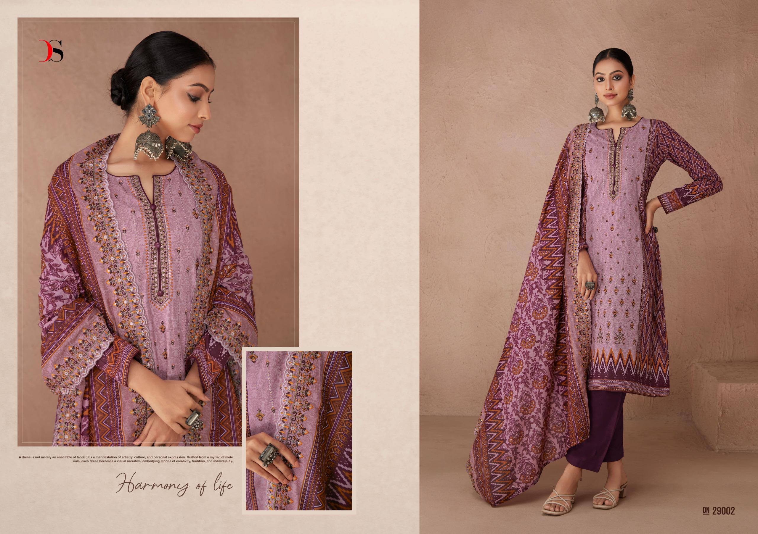 Deepsy Suits Bin Saeed Vol 7 Cotton With Embroidery Work Pakistani Salwar Kameez For Sale