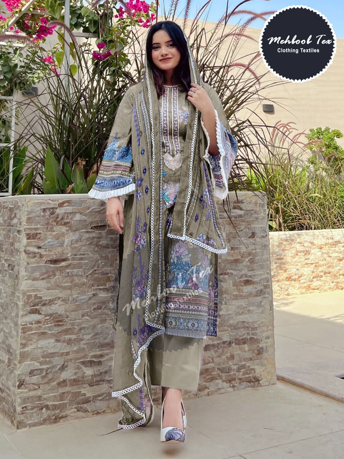 Mehboob Tex tawnkall vol 1 design no 7773 cotton Pakistani patch work suits collection - jilaniwholesalesuit