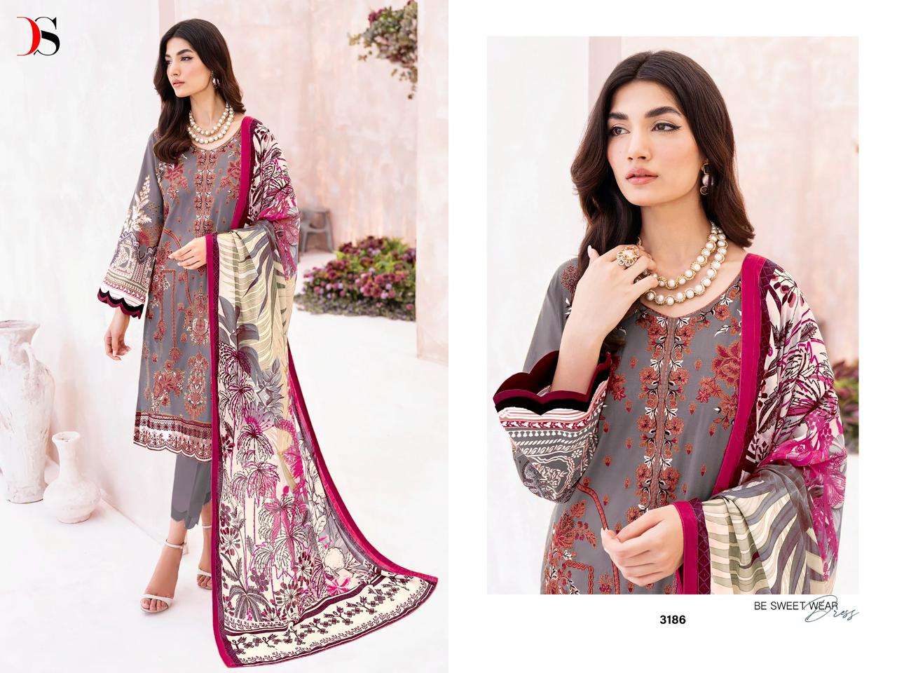 Deepsy Suits Cheveron 8 Cotton with Embroidery Work Pakistani Sawar Suit Collection at best Price Cotton Dupatta - jilaniwholesalesuit