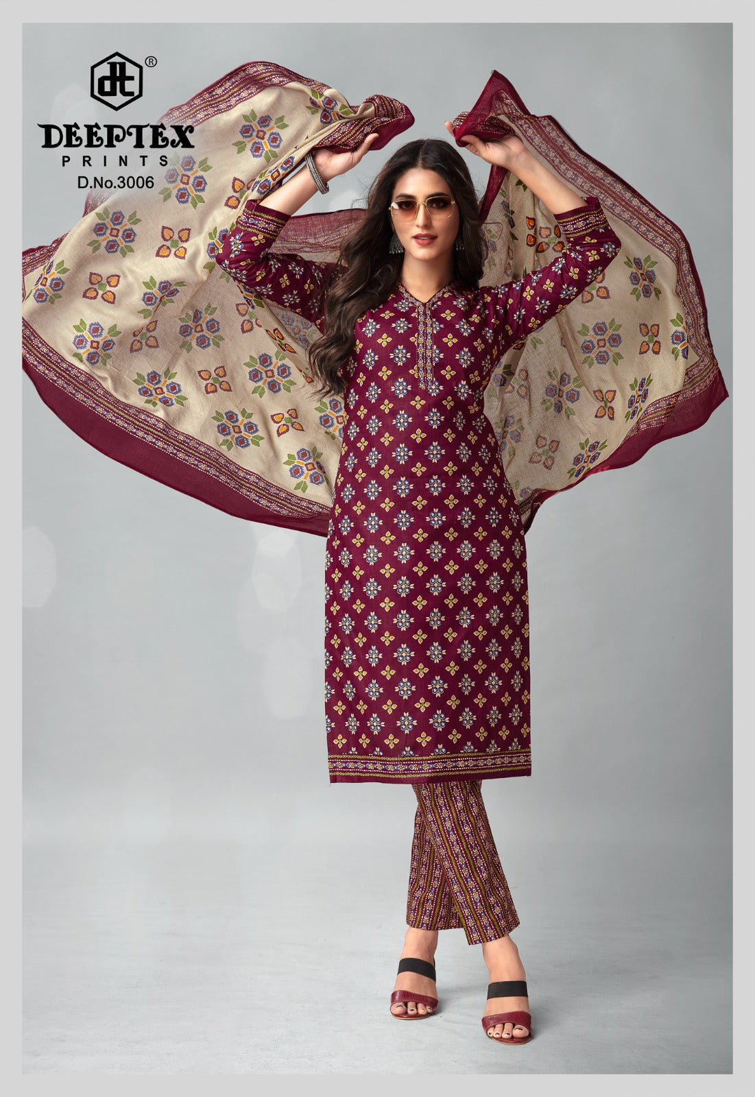 Deeptex printsss chief guest vol 30 cotton printed salwar suits wholesaler in jetpur - jilaniwholesalesuit