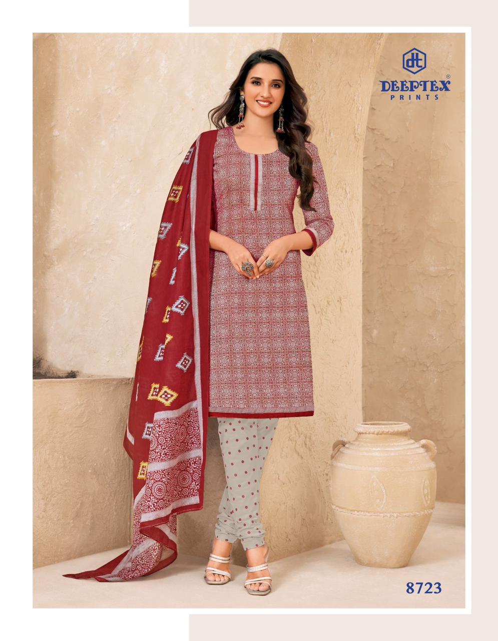 Deeptex Miss India Vol 87 Cotton Deeptex Dress Material Jetpur