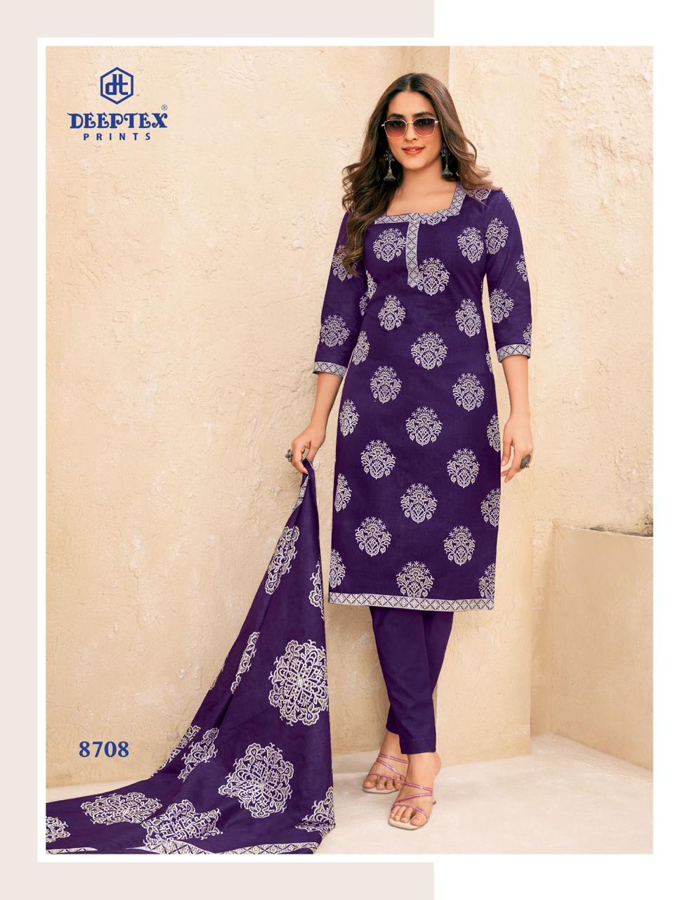 Deeptex Miss India Vol 87 Cotton Deeptex Dress Material Jetpur