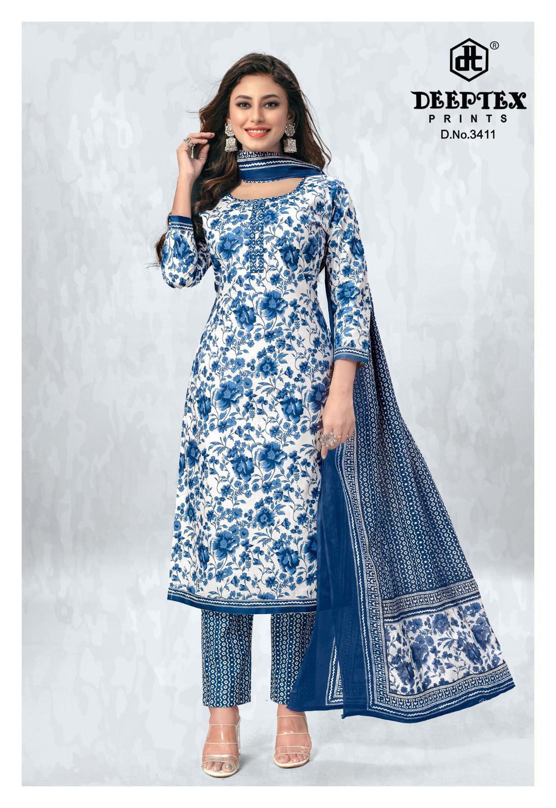 Deeptex Prints Chief Guest Vol 34 Cotton Dress Material Jetpur Wholesale Price