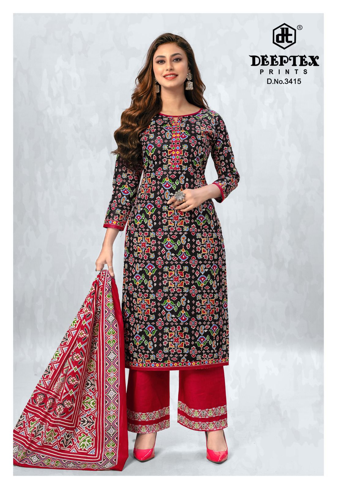 Deeptex Prints Chief Guest Vol 34 Cotton Dress Material Jetpur Wholesale Price