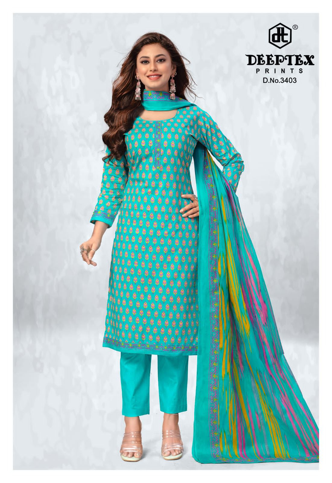 Deeptex Prints Chief Guest Vol 34 Cotton Dress Material Jetpur Wholesale Price