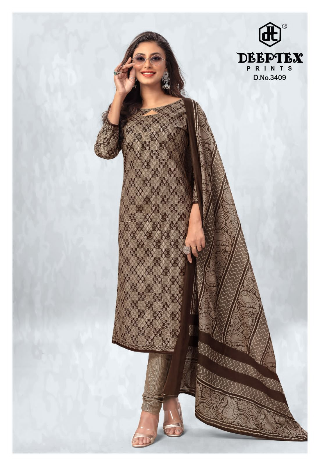 Deeptex Prints Chief Guest Vol 34 Cotton Dress Material Jetpur Wholesale Price