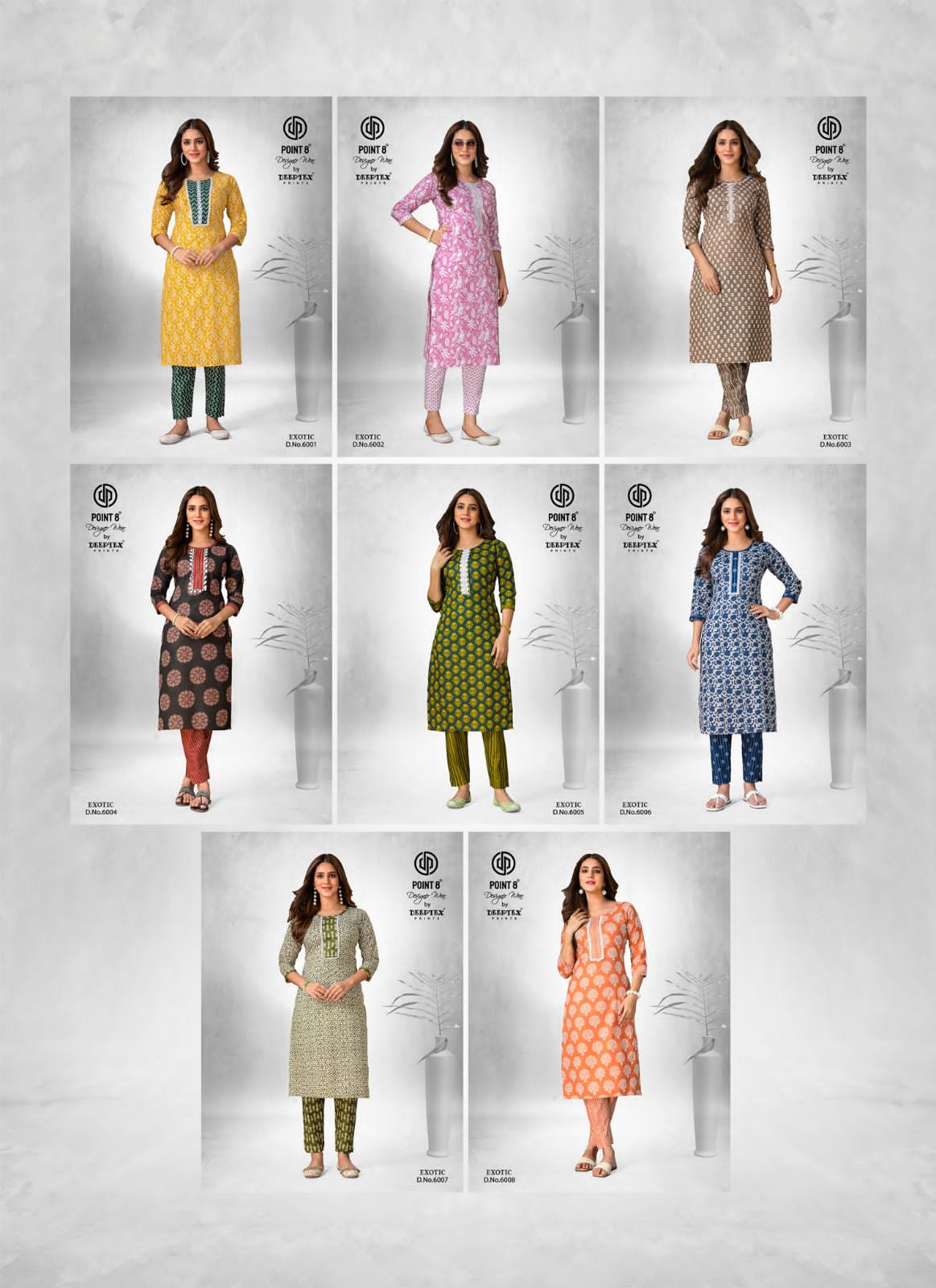 Deeptex Prints Exotic Vol 6 Cotton Kantha Fabric Readymade Kurti With Pant Collection At Wholesale Rate