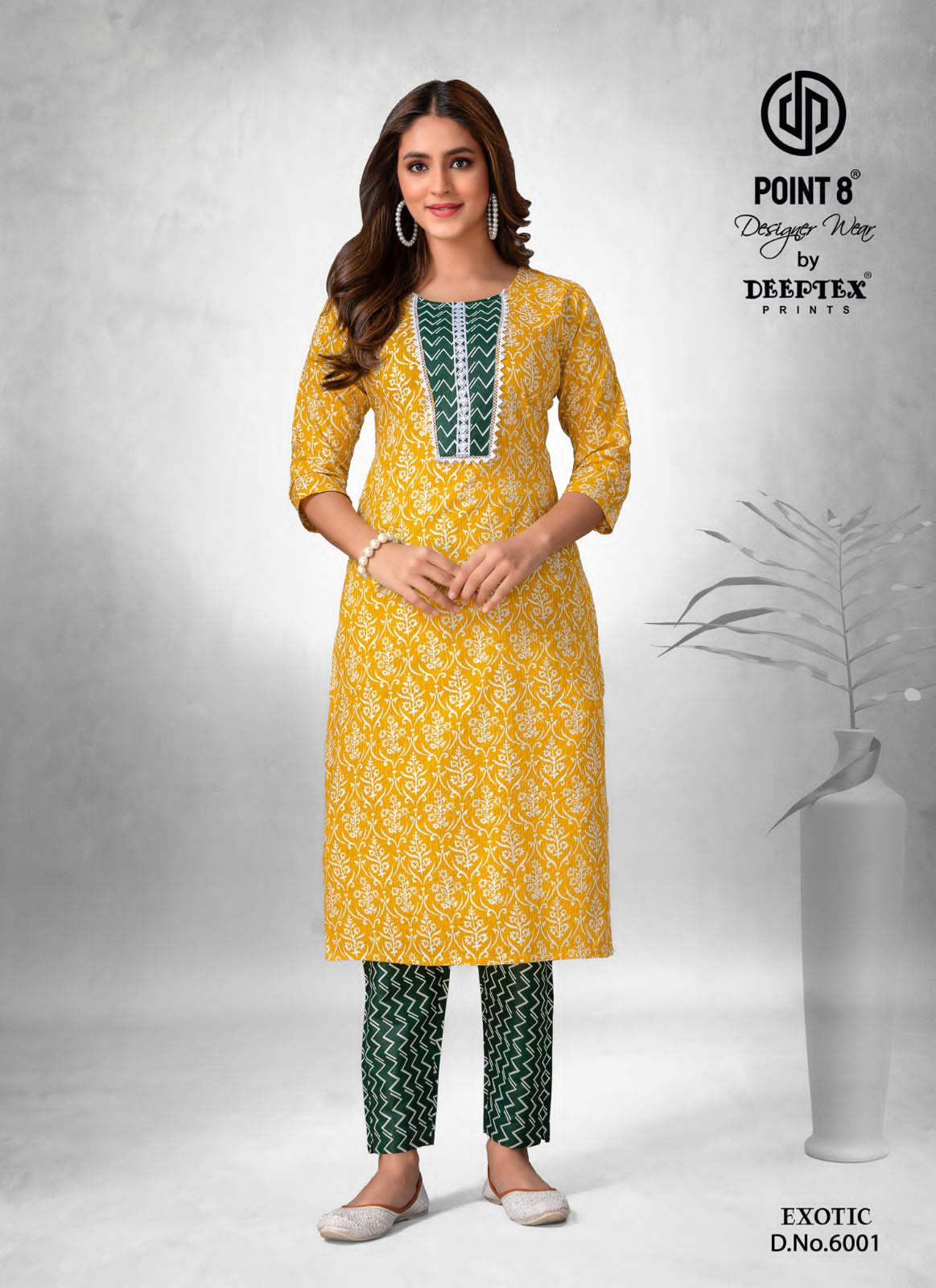 Deeptex Prints Exotic Vol 6 Cotton Kantha Fabric Readymade Kurti With Pant Collection At Wholesale Rate