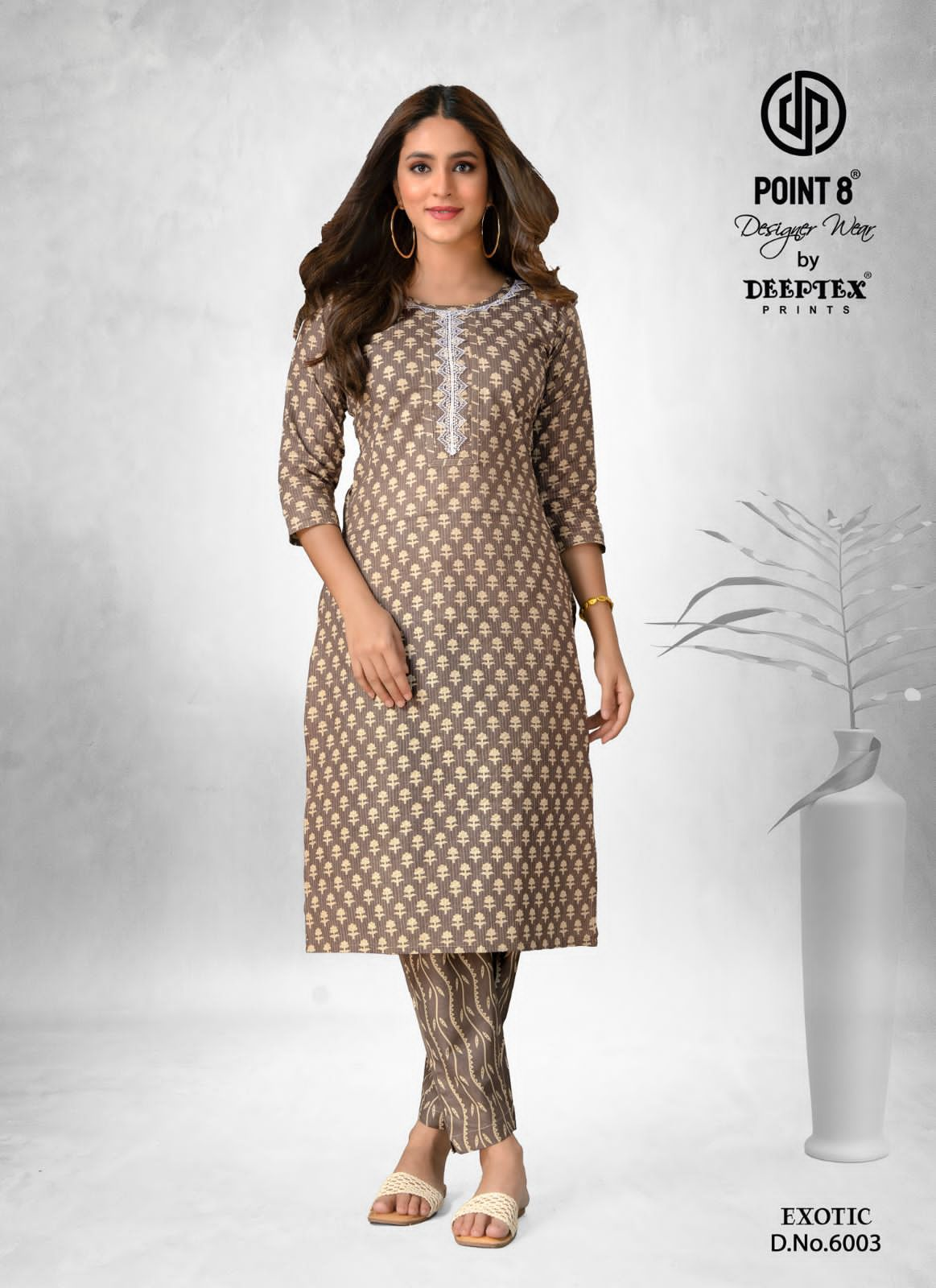 Deeptex Prints Exotic Vol 6 Cotton Kantha Fabric Readymade Kurti With Pant Collection At Wholesale Rate