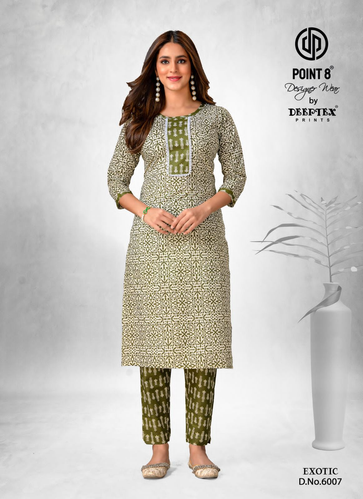 Deeptex Prints Exotic Vol 6 Cotton Kantha Fabric Readymade Kurti With Pant Collection At Wholesale Rate