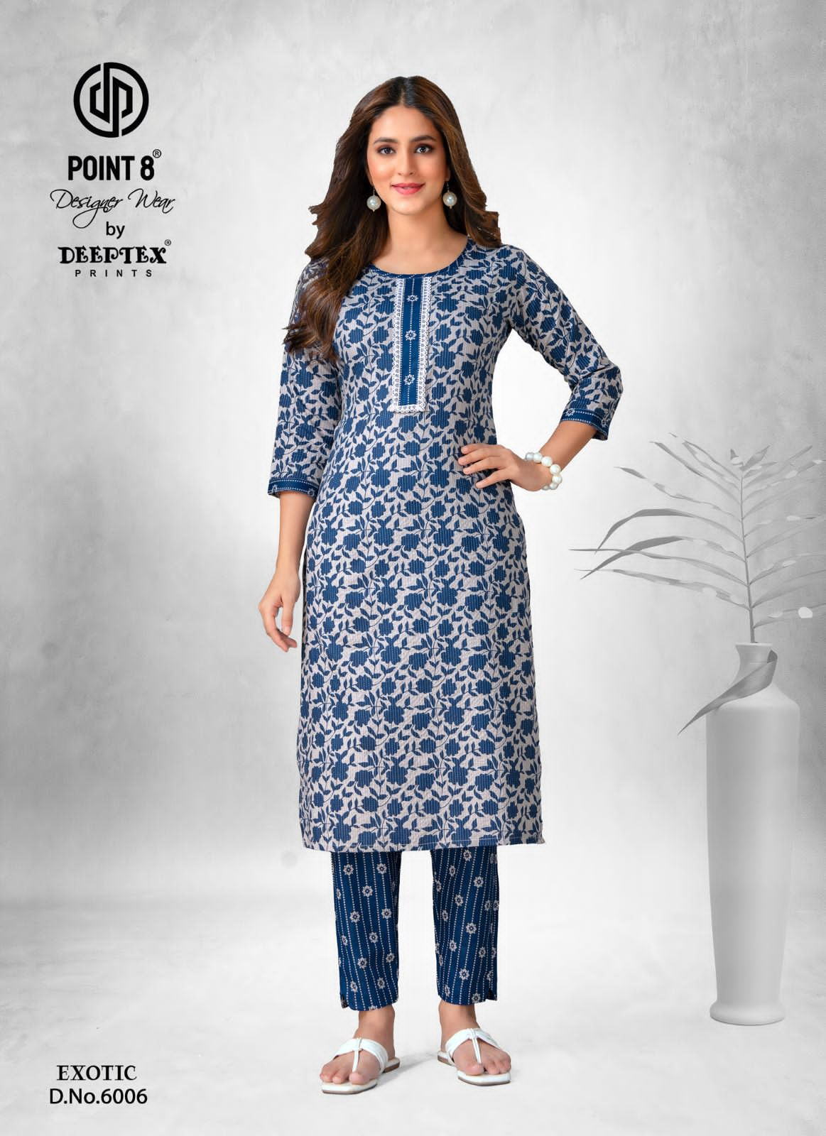 Deeptex Prints Exotic Vol 6 Cotton Kantha Fabric Readymade Kurti With Pant Collection At Wholesale Rate