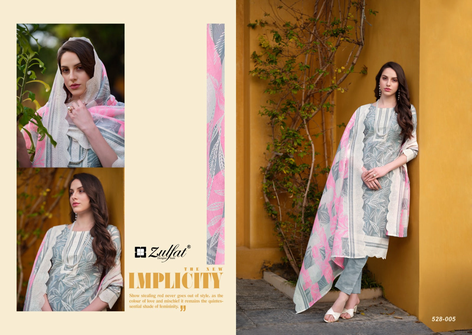 Zulfat Designer Studio Farhana Cotton Designer Print Salwar Kameez Wholesale Catalog