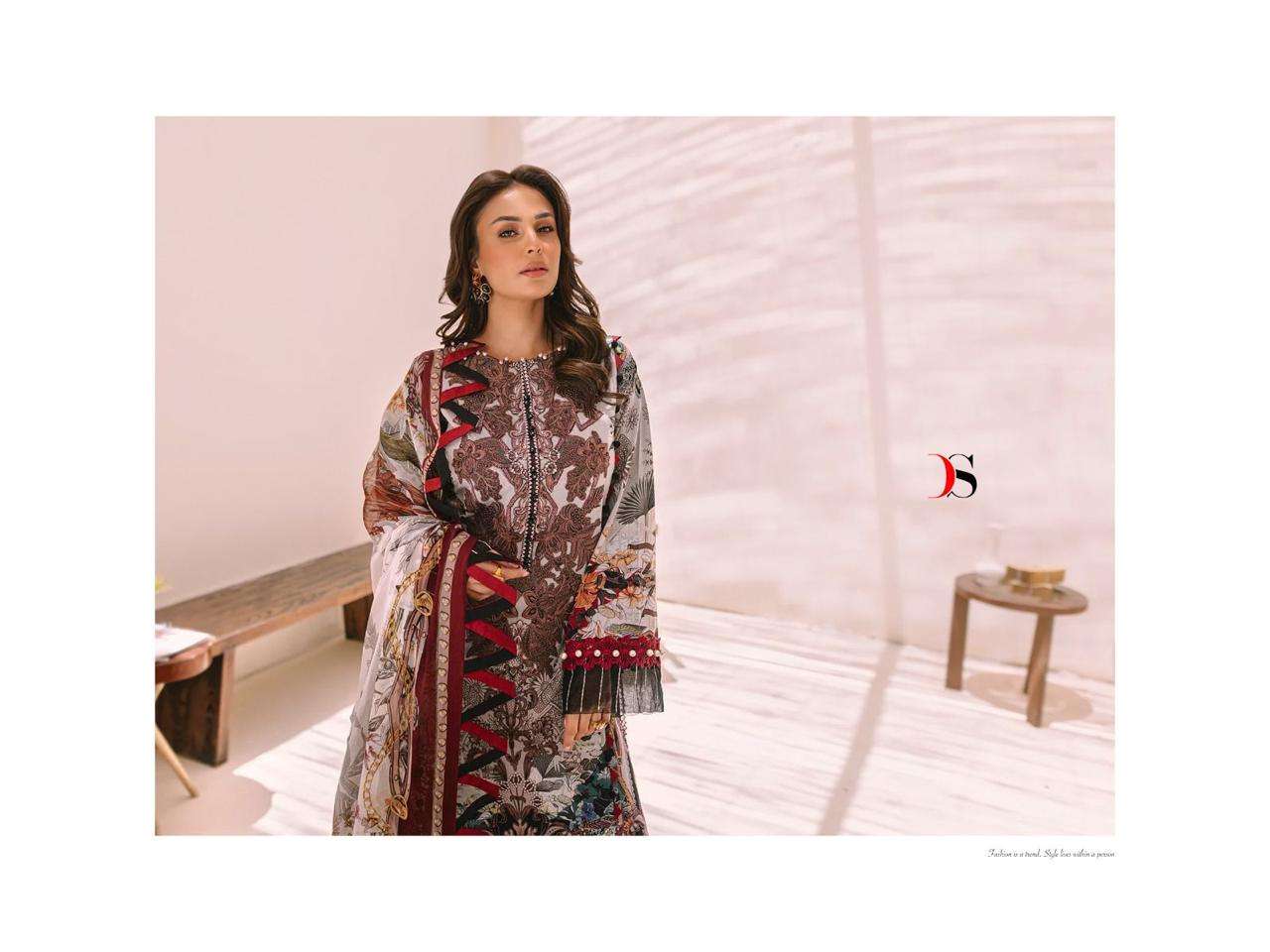 Deepsy suits firdous bliss lawn 23 pakistani suits wholesale manufacturer Cotton Dupatta - jilaniwholesalesuit