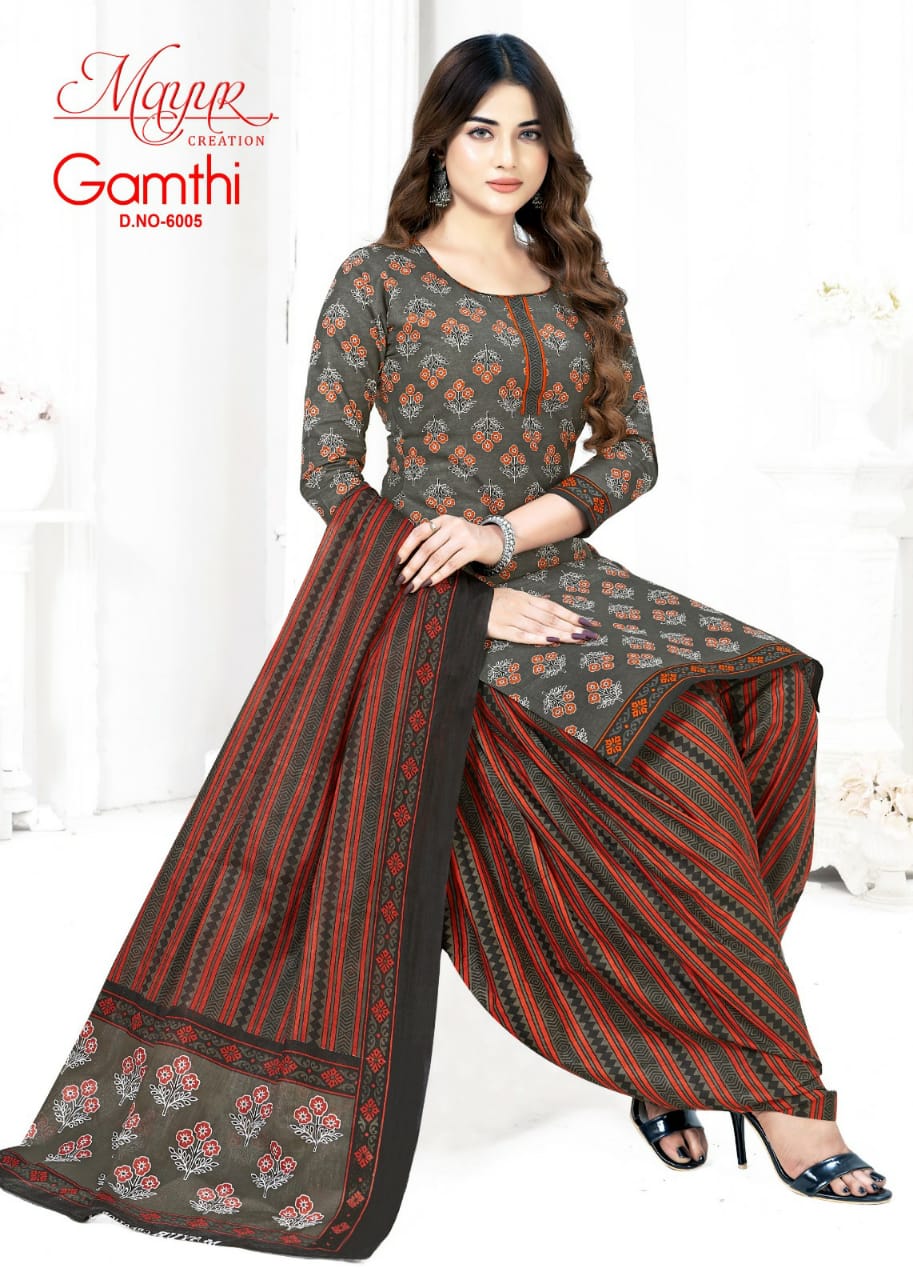 Mayur Creation Gamthi Vol 6 Cotton Dress Material Supplier In Jetpur