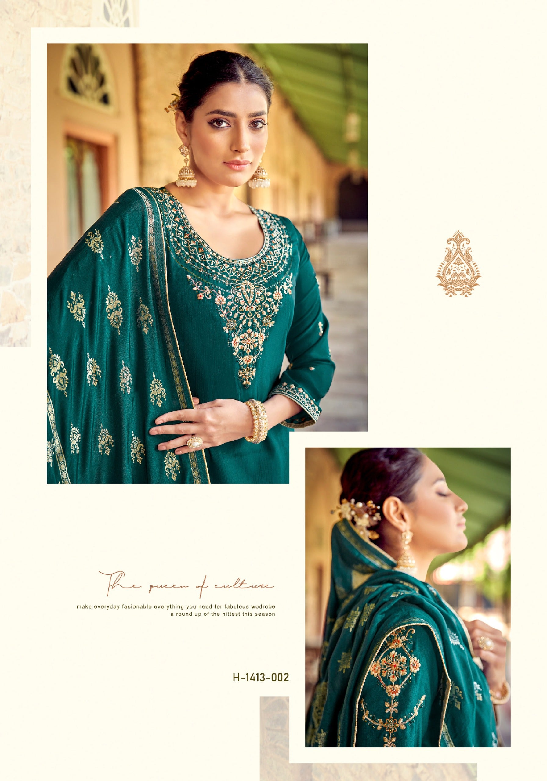 Alok Suit Iktara Revella Fabric Dyed with Embroidery Work Salwar Suits Wholesale Supplier - jilaniwholesalesuit