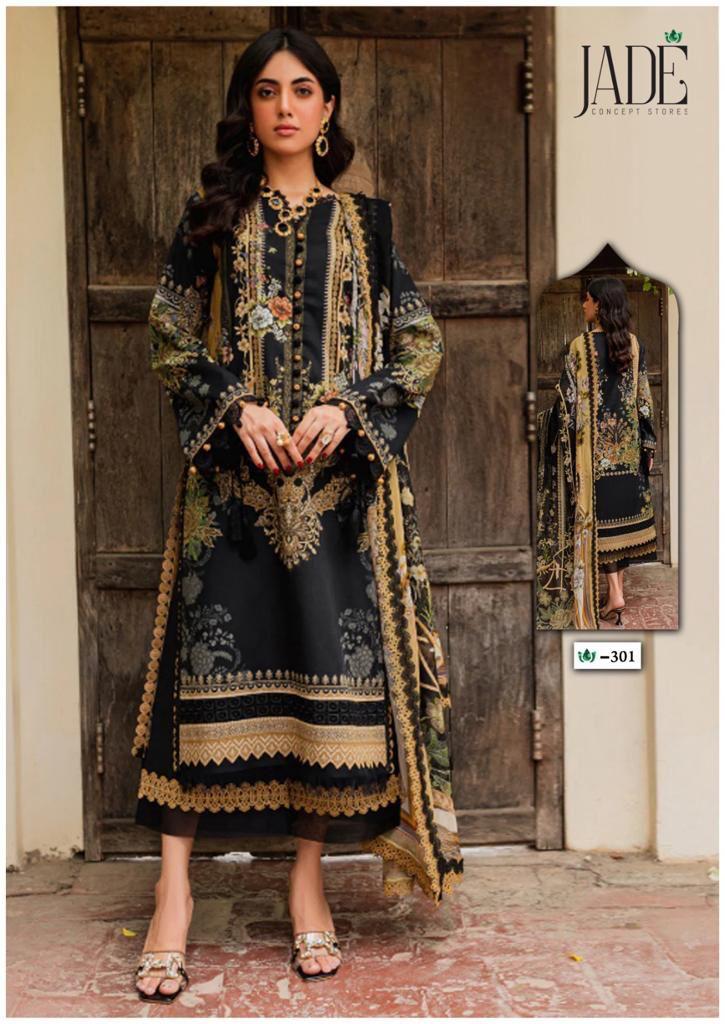 Jade Crimson Exclusive Heavy Lawn Vol 3 Cotton Printed Pakistani Dress Material Supplier In Jetpur - jilaniwholesalesuit